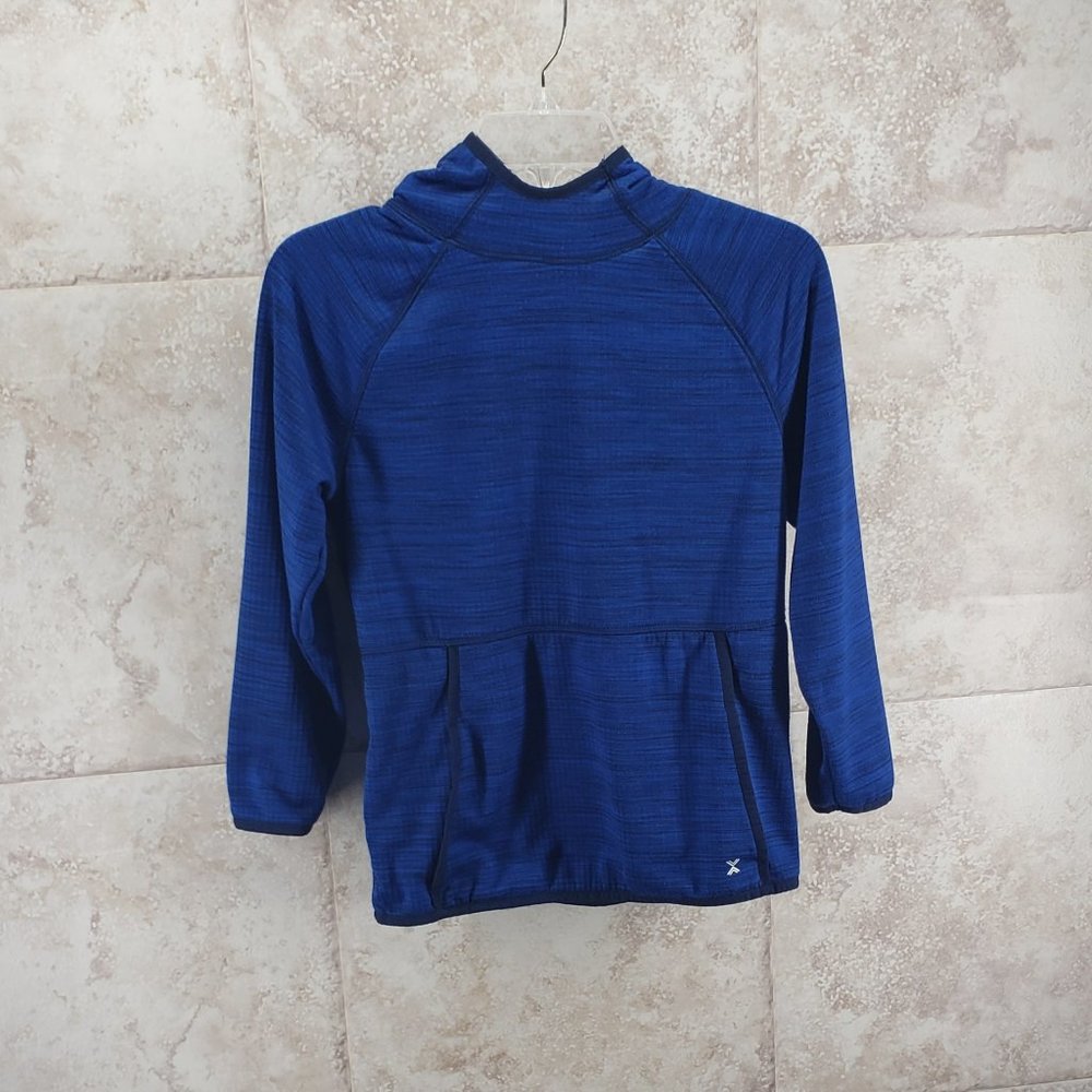 Blue Long Sleeve Hoodie Pullover Sweatshirt Youth Size M 10/ 12 Reg Xersion